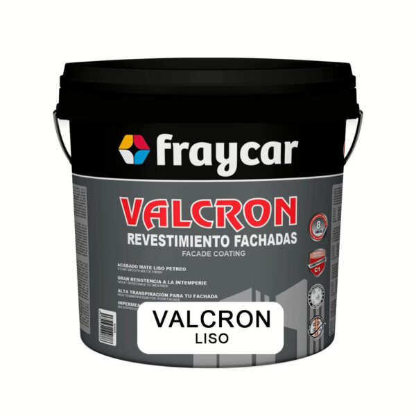 Pintura de fachadas<br><SPAN STYLE="color:#595959;font-weight:bold;">Valcron Liso</span><br><SPAN STYLE="font-size:14px;color:#595959;">Calidad:</SPAN><img src="../../../4-5estrellas.jpg">