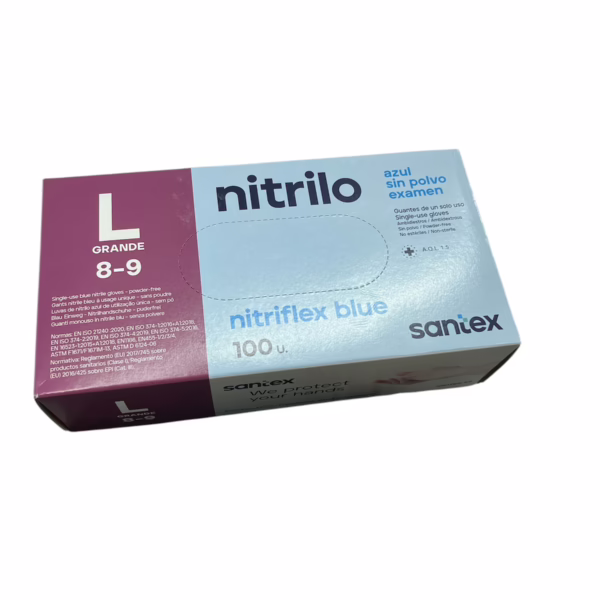 PACK 100 GUANTES NITRILO TALLA GRANDE