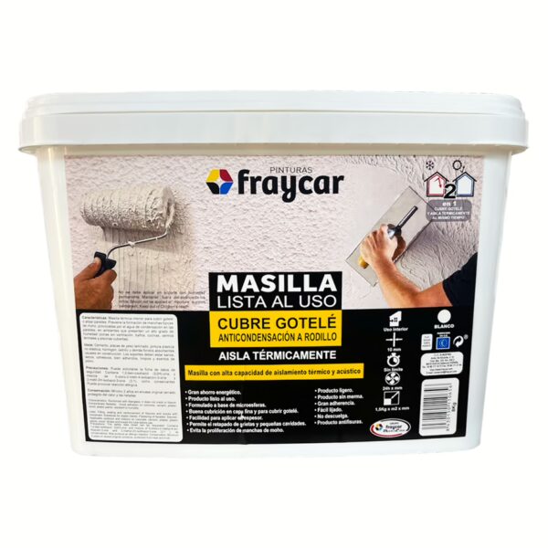 Productos para para uso específico<br><SPAN STYLE="color:#595959;font-weight:bold;">Masilla Cubre Gotelé Térmica</span><br>